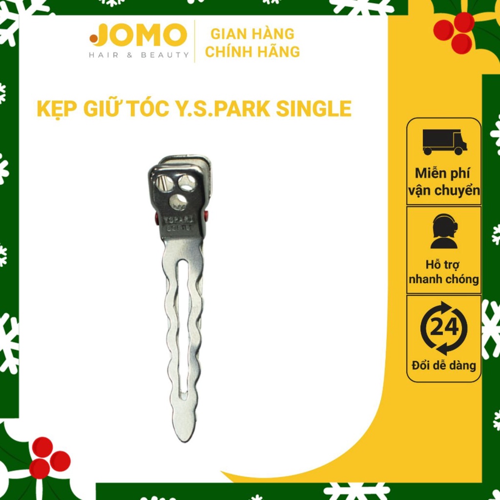 Kẹp đơn single giữ tóc YS PARK dạng sóng không tạo nếp chịu nhiệt cao cấp chính hãng - JOMO HAIR & BEAUTY