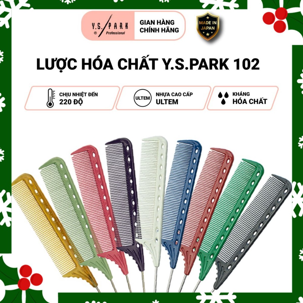 Lược chải hóa chất Nhật Bản YS PARK bắt tóc và chịu nhiệt cao cấp YS -102 hàng chính hãng