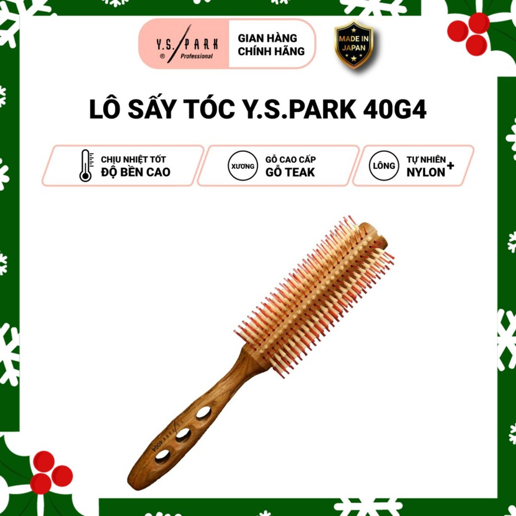 Lô sấy tóc Curl Shine Stylers YS Park professional lược uốn cao cấp chính hãng YS-40G4