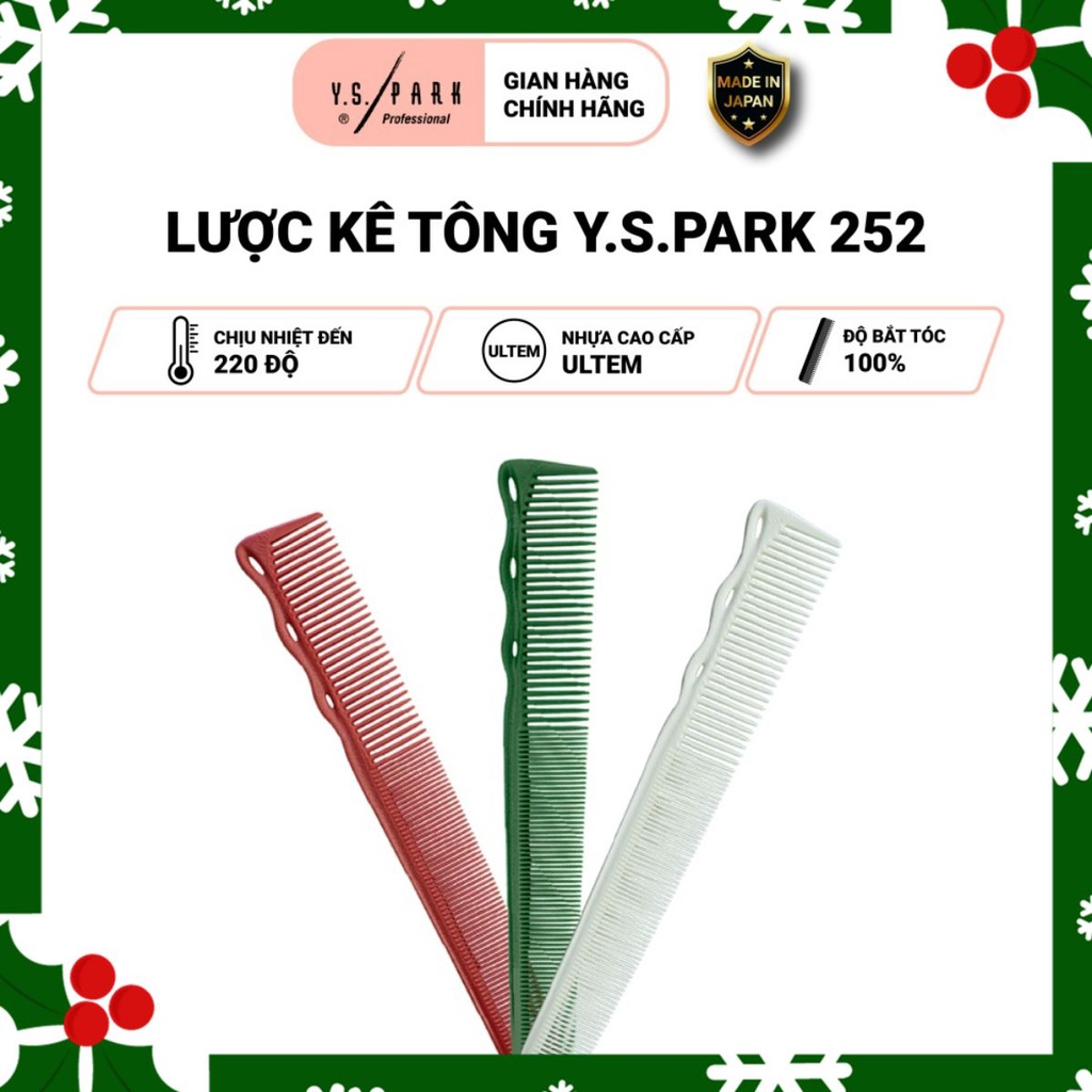 Lược cắt tóc nam chuyên nghiệpu YS PARK professional chịu nhiệt cao cấp YS-252 hàng chính hãng