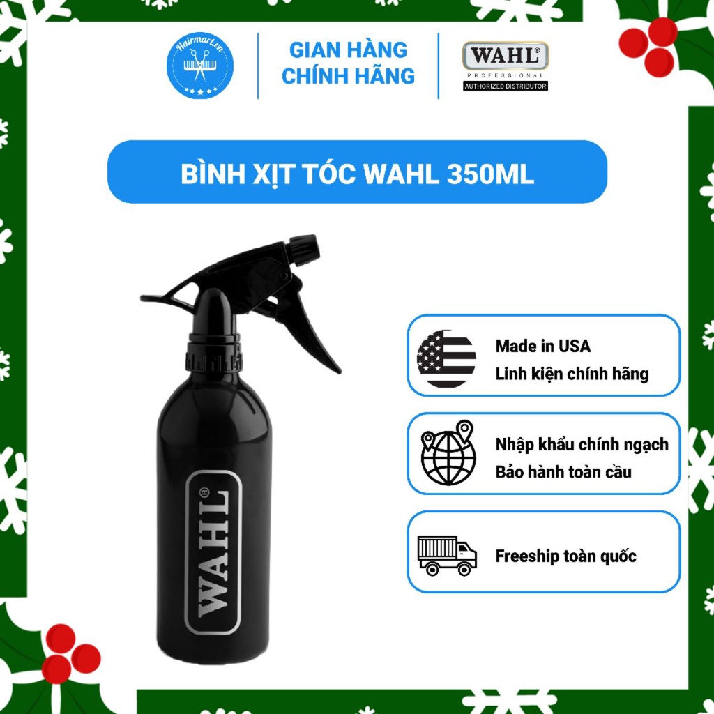 Bình xịt tóc barber Wahl dung tích 350ml thết kế bằng nhôm nguyên khối - Hair Mart