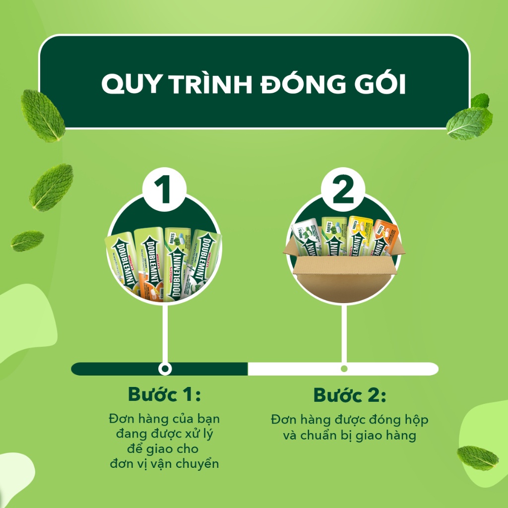 Combo 4 viên ngậm Doublemint đủ vị