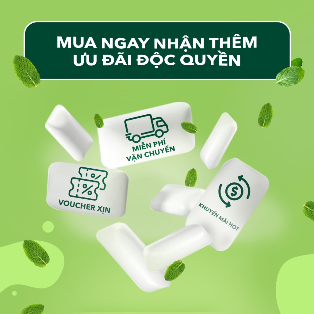 Combo 4 viên ngậm Doublemint đủ vị