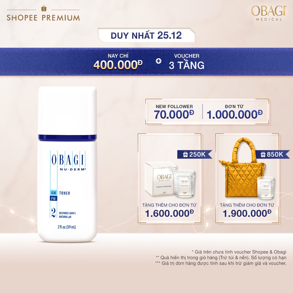 Nước Hoa Hồng Không Cồn Cân Bằng pH Obagi Nu-Derm 59ml