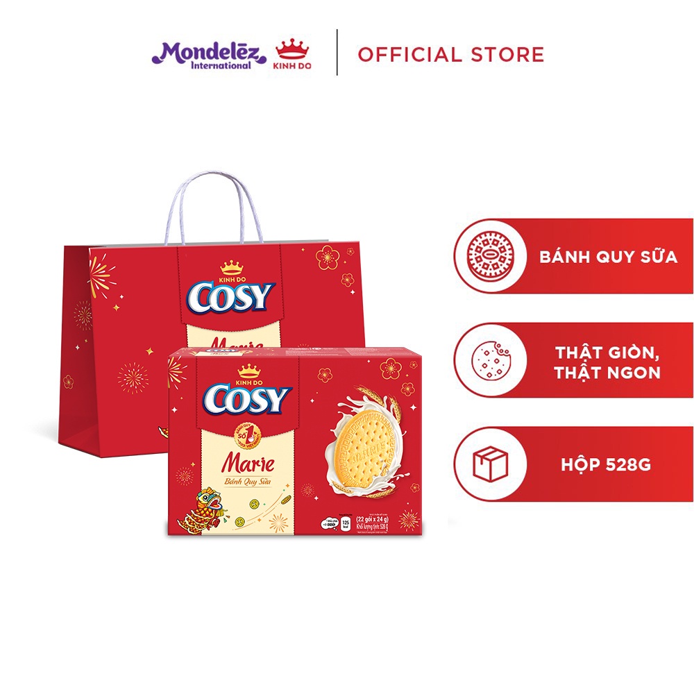 Bánh quy Cosy Marie Tết, hộp quà Tết 528g