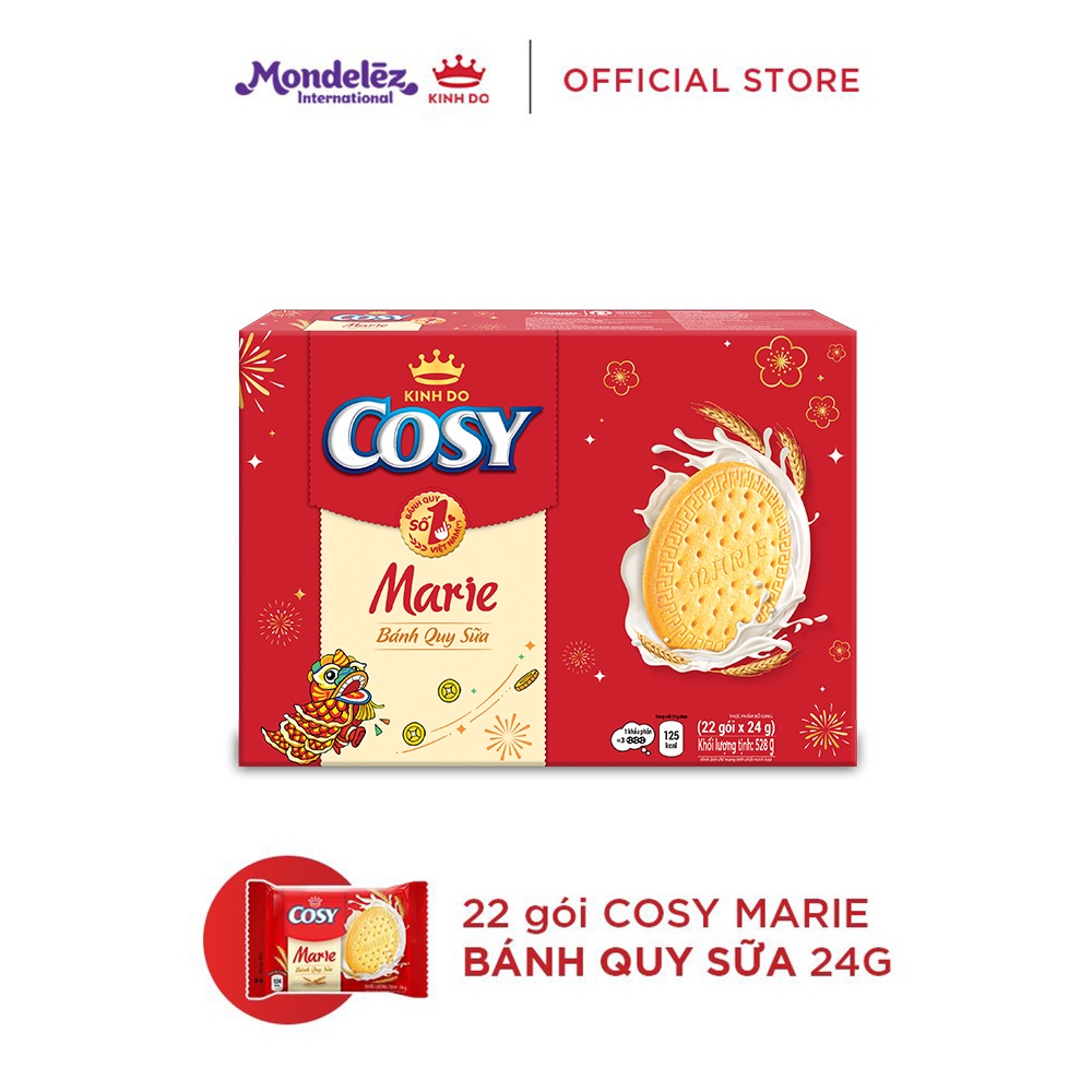 Bánh quy Cosy Marie Tết, hộp quà Tết 528g