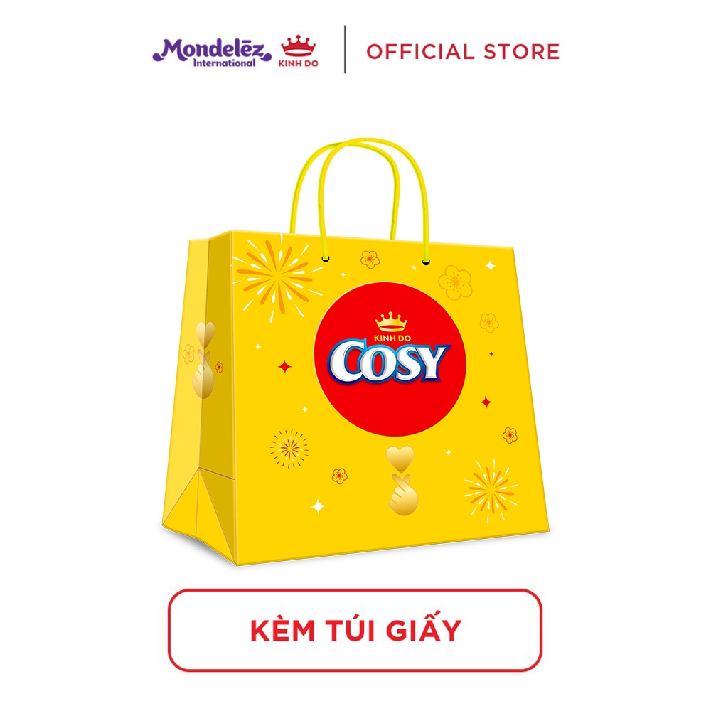 [MUA 2 GIẢM THÊM 5%] Bánh quy Cosy Tết Thập cẩm bơ sữa, hộp thiếc quà Tết 378g 12-14/12