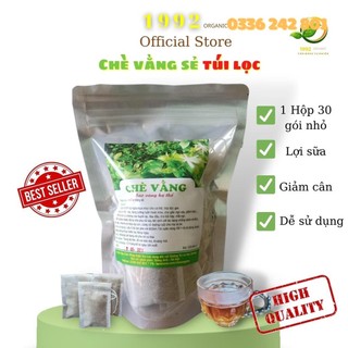 Chè vằng sẻ túi lọc 1992 organic hộp 30 gói lợi sữa giảm cân