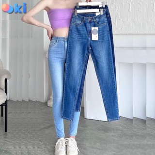Quần jean nữ ooki skinny cotton co giãn dáng ôm quần bò nữ co giãn vnxk 4 màu tôn dáng