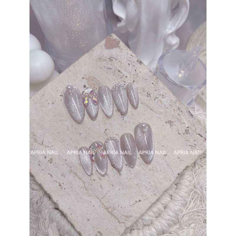 NAILBOX THẠCH HỒNG MIX CHARM NƠ - A27