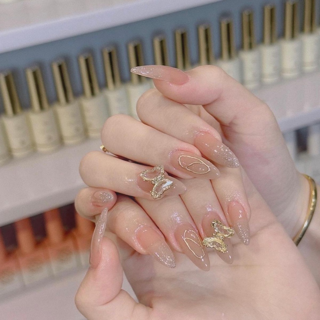 (hoả tốc) NAIL BOX THIẾT KẾ THẠCH NHŨ ĐÍNH CHARM - A310