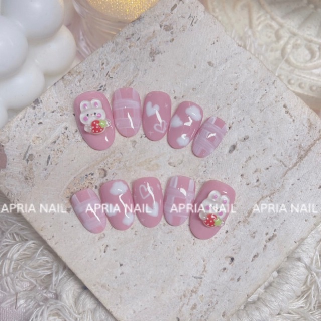 NAILBOX THIẾT KẾ HỒNG MIX CHARM - A64