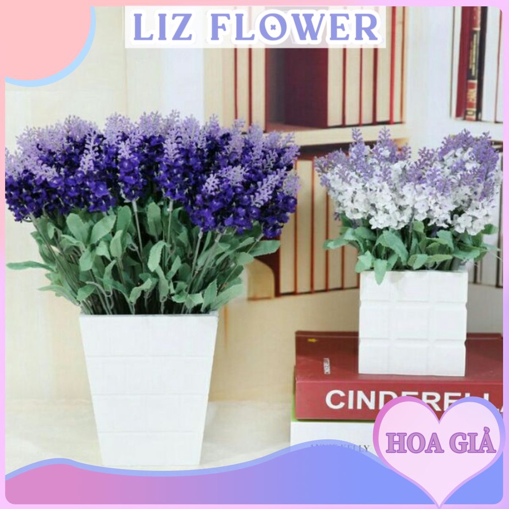 Nhánh Hoa Lavender 4 Màu - Hoa Gỉa Cao Cấp Nhân Tạo Cắm Trang Trí Phòng Ốc, Nhà Cửa, Decor Chụp Ảnh Siêu Xinh [B6-D2]