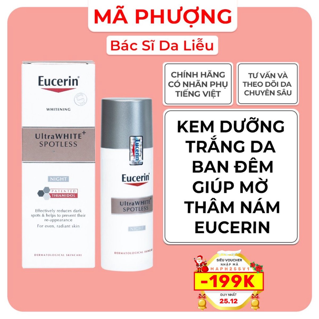 Kem dưỡng trắng da ban đêm EUCERIN UltraWHITE+ SPOTLESS Night