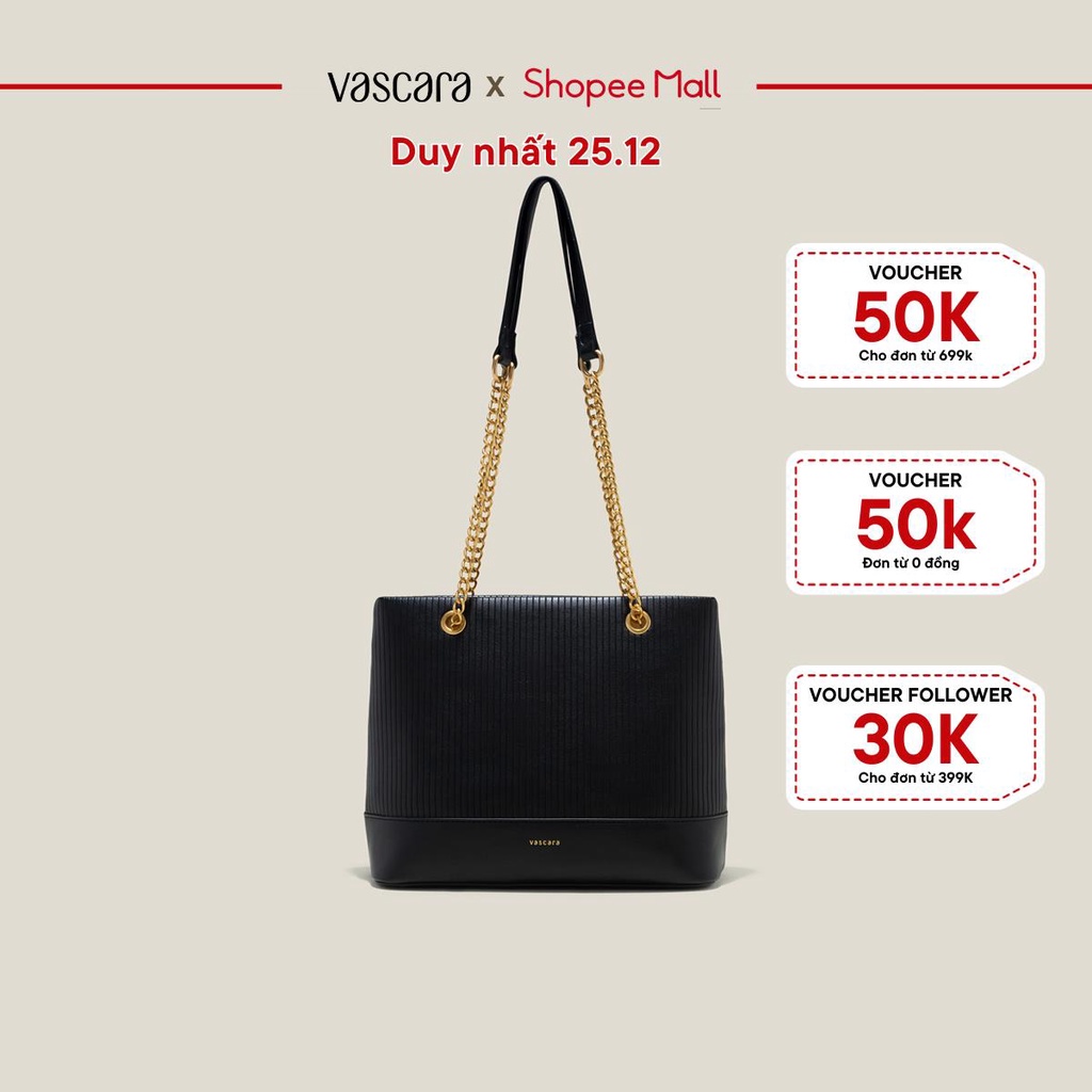 Vascara Túi Hobo Nhấn Quai Xích - TOT 0126