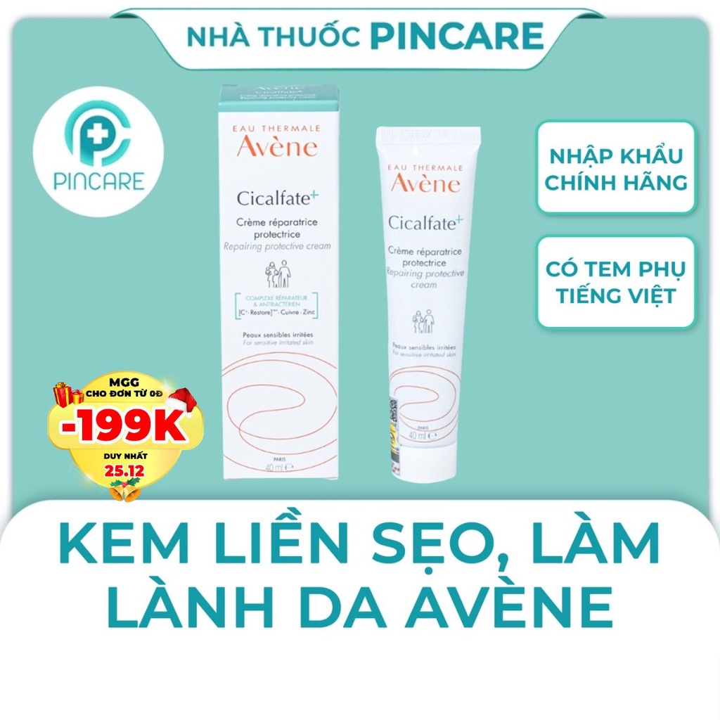 Kem dưỡng phục hồi da Avene Cicalfate Repair Cream 40ml - Hàng chính hãng - Nhà thuốc PinCare
