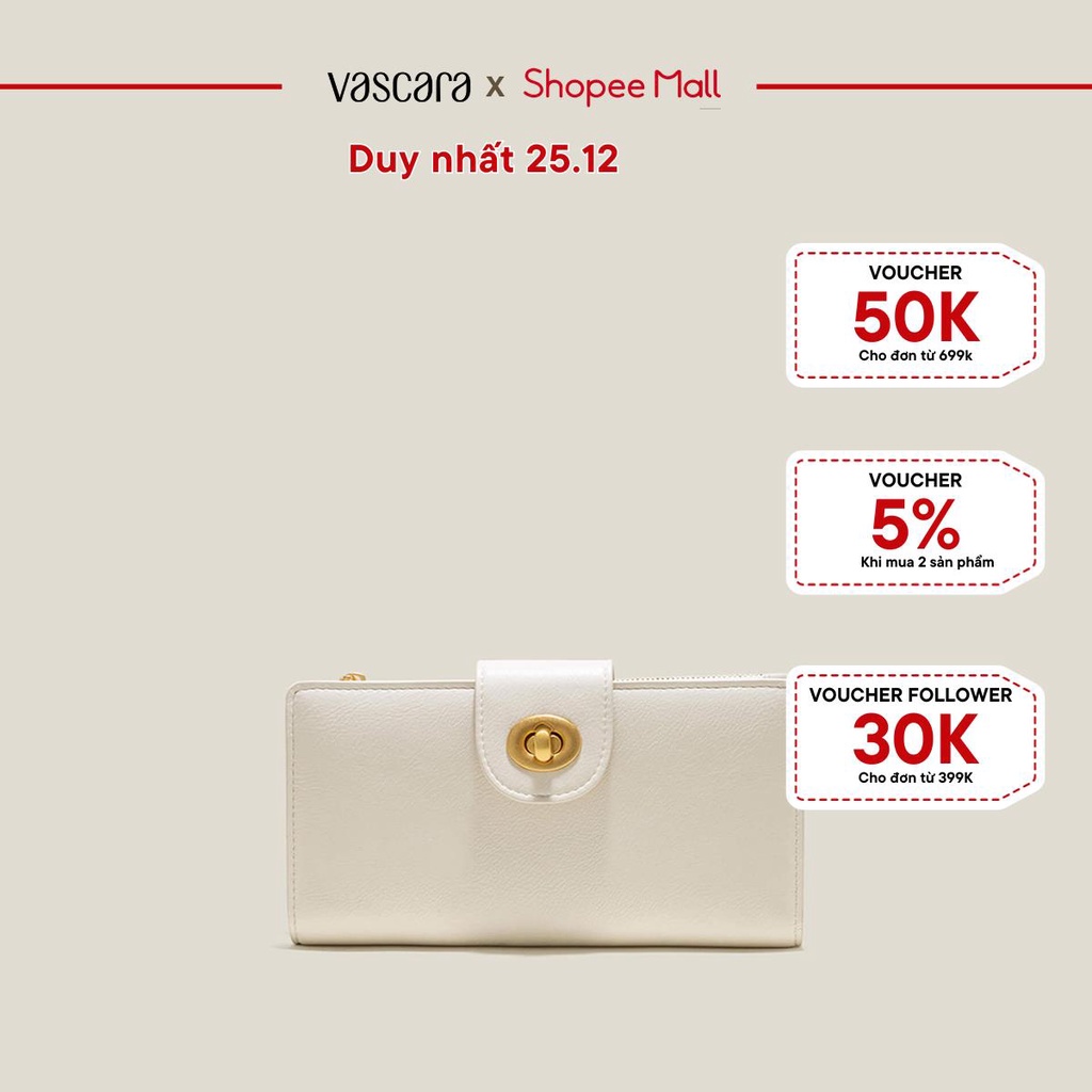 Vascara Ví Gập Cầm Tay Khóa Gài - WAL 0266