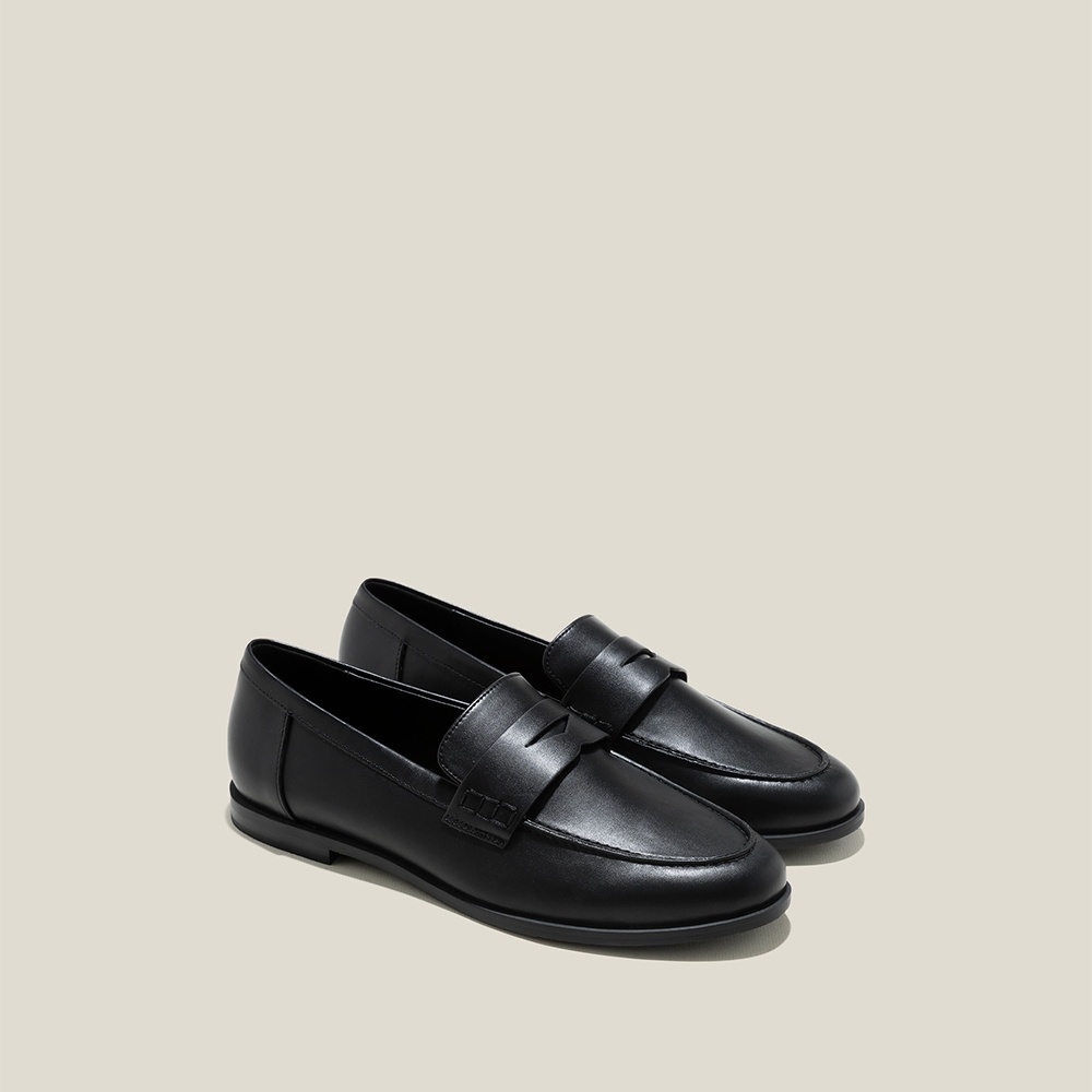 [25.12 - Voucher 50k] Vascara Giày Loafer Cut-Out - MOI 0107