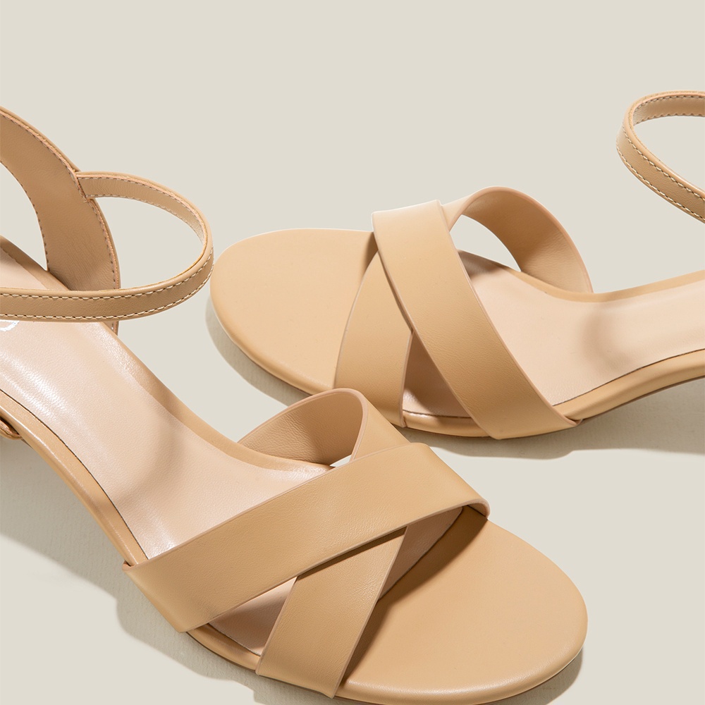 Vascara Giày Sandal Basic Cross Strap - SDN 0771