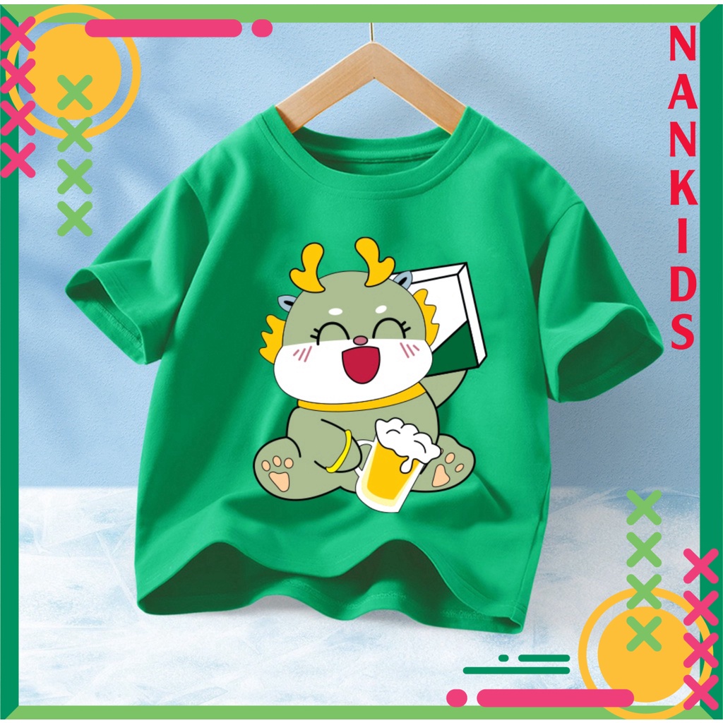 Áo thun cho Bé trai-mẫu TẾT5 từ 7kg đến 25kg chất vải mềm hút hơi mồ hôi- SHOP NAMKIDS-TẾT5