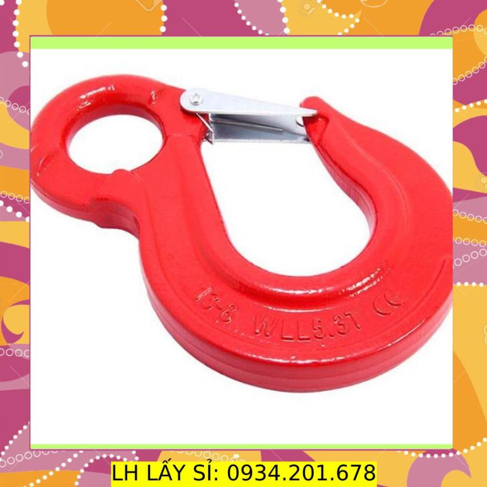 Móc dẹt đầu tròn G80 - Móc chốt an toàn đầu dẹt G80, tải trọng: 8 tấn, 12.5 tấn (50)
