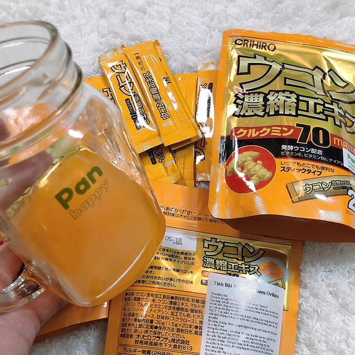 Tinh bột nghệ giải rượu Orihiro 20 gói