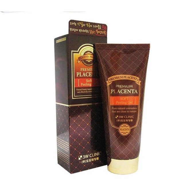 Chính hãng Gel tẩy tế bào chết 3W Clinic Premium Placenta 180ml
