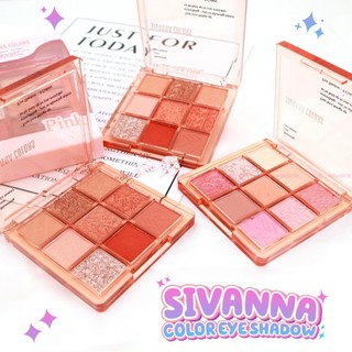Bảng phấn mắt 9 ô sivanna colors eye shadow hf194 9.5g