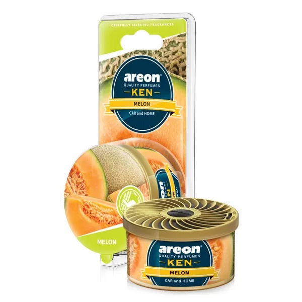 Sáp thơm Areon ken hương Dưa lưới, Sáp thơm khử mùi xe ô tô, Areon Ken Melon (Nhập khẩu chính hãng)