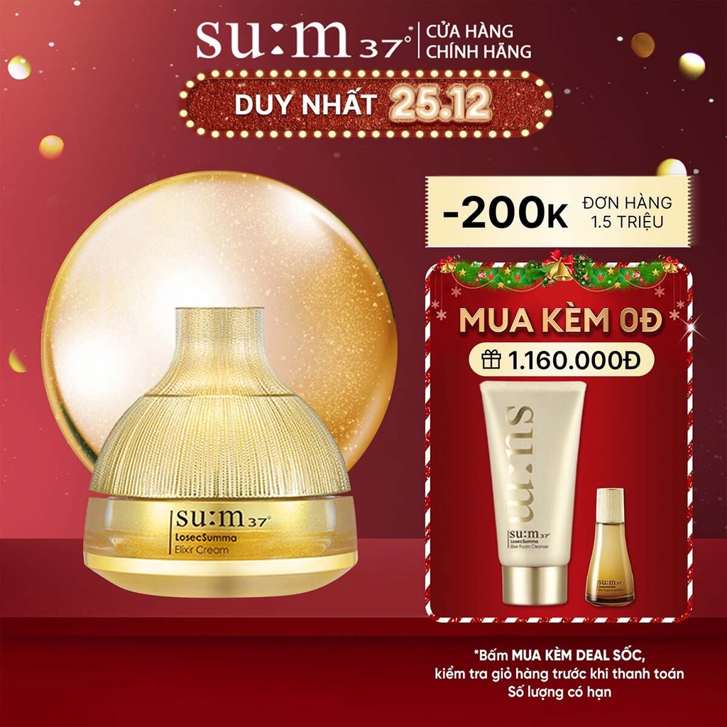 Kem dưỡng tái sinh da Su:m37 LosecSumma Elixir Cream 60ml