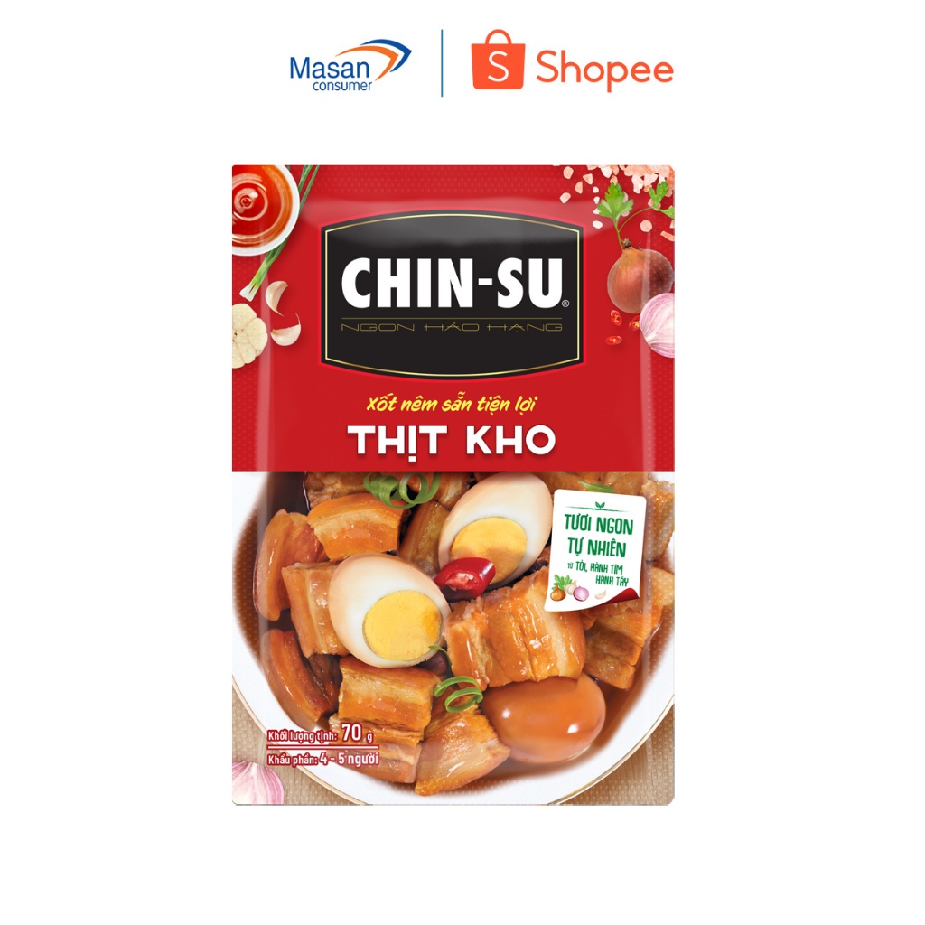 Gia Vị CHIN-SU Hoàn Chỉnh - Xốt Thịt Kho Gói 70g