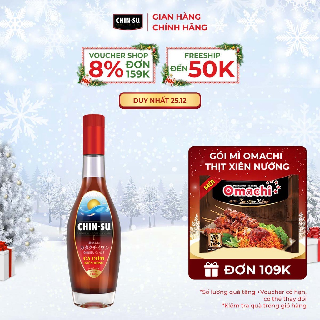 Nước Mắm CHIN-SU Cá Cơm Biển Đông Khẩu Vị Đang Bán Tại Nhật Bản Chai 500Ml