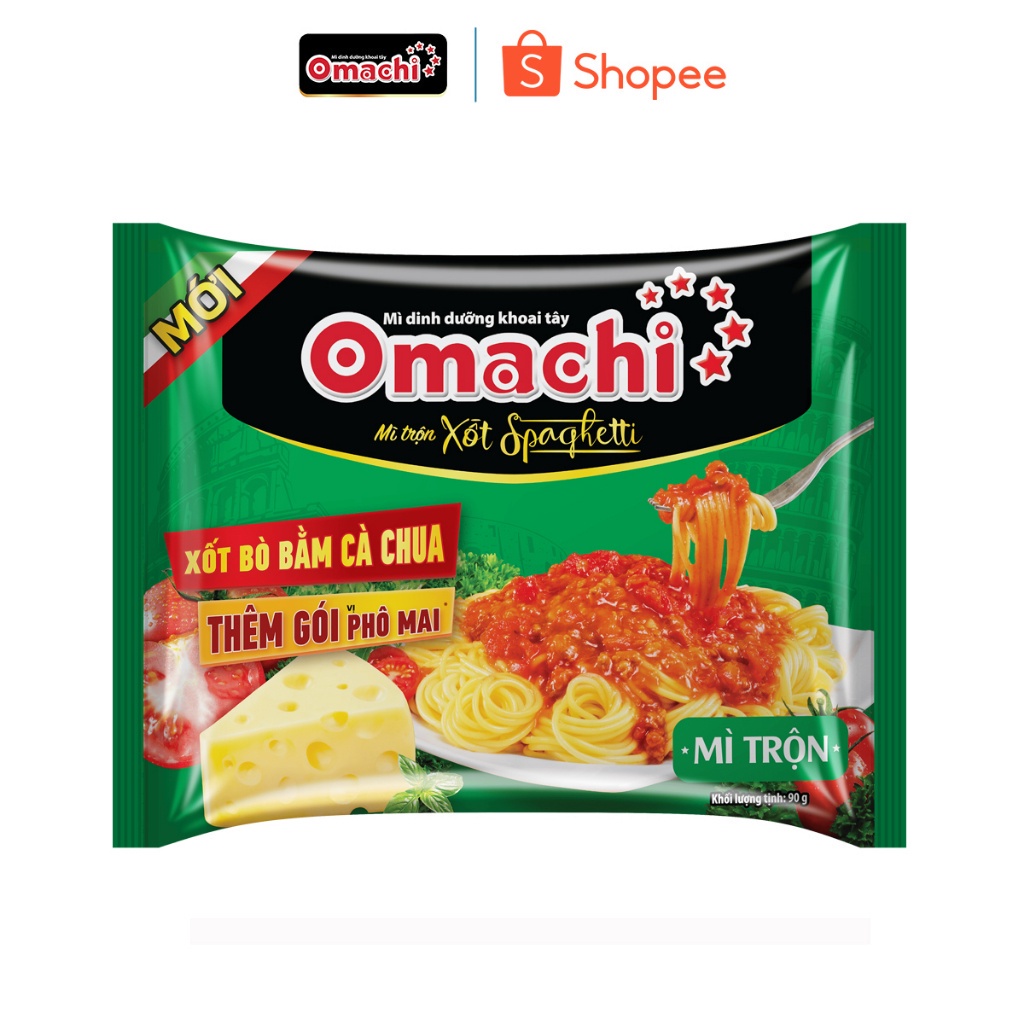 Mì Omachi Mì Trộn Xốt Spaghetti Gói 90g