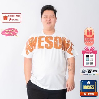 Áo Thun Nam Bigsize 80-140kg AKYOO Cao Cấp, Chất Liệu Cotton Co Giãn, Thoáng Mát - AT TRANG IN-AT IN VANG