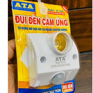 Đui đèn cảm ứng chuyển động ata at-18a nút gạt dễ chỉnh ,chính hãng bh12 tháng