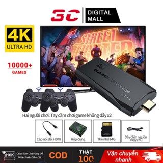 [RẺ NHẤT] Máy Chơi Game Stick 4k - HDMI 10000 + 20 trò mới độc quyền, kết nối không dây game 4 nút,6 nút PS1/GBA/GBC-BH