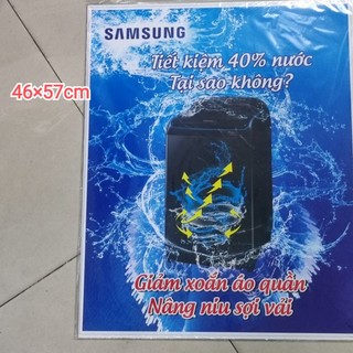 Tem dán máy giặt Samsung