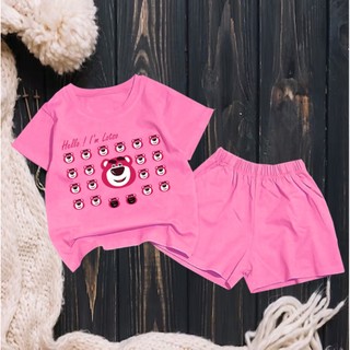 Bộ bé gái hình gấu dâu hello cho bé gái siêu xinh cho bé 6-24kg.BGL33. .