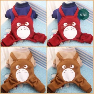 TY HDF Bộ áo nỉ 4 chân totoro yếm phong cách đẹp cho thú cưng chó mèo - Áo totoro cho chó mèo thú cưng 25