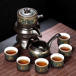 ✁ Cao cấp lười uống trà bán tự động Kung Fu trà trà quà tặng bộ nhỏ khay trà hộ gia đình mới gốm sứ lớn