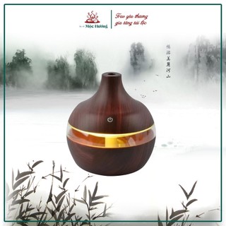 Máy xông tinh dầu Mộc Hương vân gỗ sang trọng