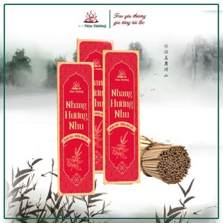 Nhang Thiên Nhiên Nhang Sạch Mộc Hương Nhang Hương Nhu Nhang Xanh Ít Khói 100% Tự Nhiên Hộp 120 cây 20 30 40cm