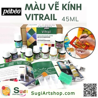 Màu vẽ Kính Pebeo Vitrail , Màu vẽ trang trí thủy tinh , kính Pebeo Vitrail Glass Paint