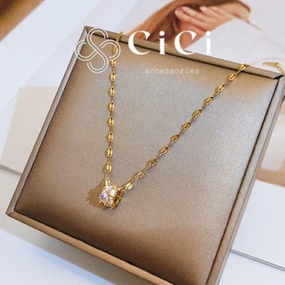 (Không hoen gỉ) Dây chuyền titan cao cấp charm trụ hottrend CiCi Accessories trang sức nữ sang trọng - VC139