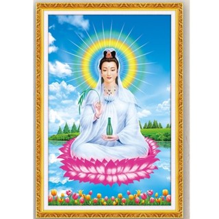 Tranh đính đá phật quan âm lg1457