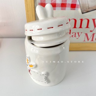 Hũ Gốm Đựng Trà / Cà Phê Hình Thỏ Dễ Thương