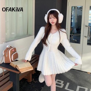 Đầm Dệt Kim Thắt Dây Mềm Mại Thời Trang Thu Đông Dành Cho Nữ