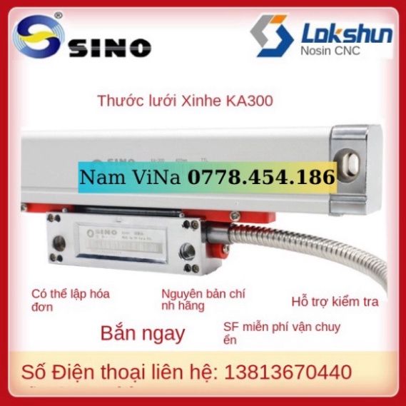 [Sẵn] Thước Cách Tử Sino Quảng Châu Thước Điện Tử KA300-420 Ka600 Sds2ms Màn Hình Kỹ Thuật Số Nosin 