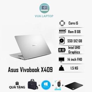 Laptop asus x409 mỏng nhẹ / core i5 / ram 16gb / ssd / làm việc, văn phòng, học tập siêu mượt