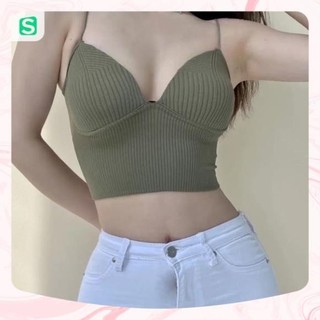 Áo Lót Ngực Sermala Siêu Sang Chảnh, Áo Bra Cotton Gân Tăm Co Dãn Đệm Mút Nâng Ngực Gợi Cảm